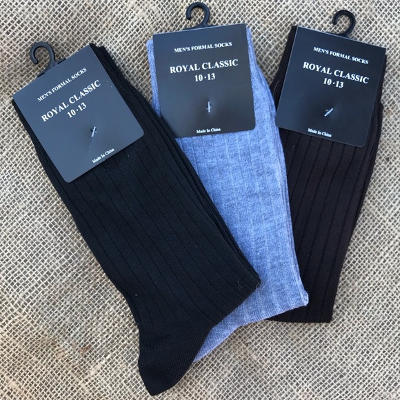 (6 Pairs) Men’s Dress Socks - Picture 4 of 5